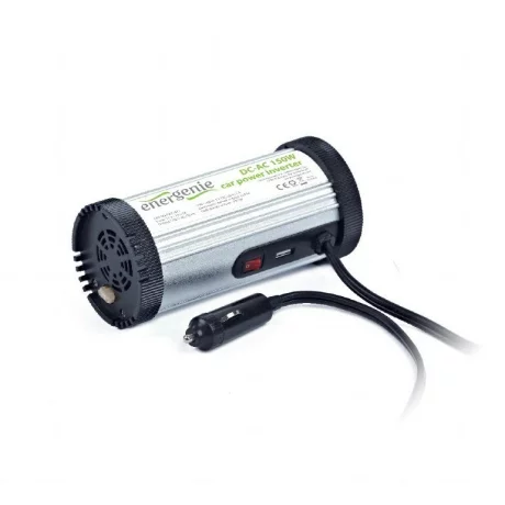 INVERTER GEMBIRD cu sinusoida simulata, Inverter auto, 150W, Schuko x 1, baterie 12V, &quot;EG-PWC-031&quot;, (include TV 3 lei)