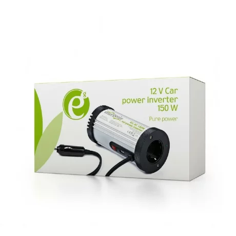 INVERTER GEMBIRD cu sinusoida simulata, Inverter auto, 150W, Schuko x 1, baterie 12V, &quot;EG-PWC-031&quot;, (include TV 3 lei)