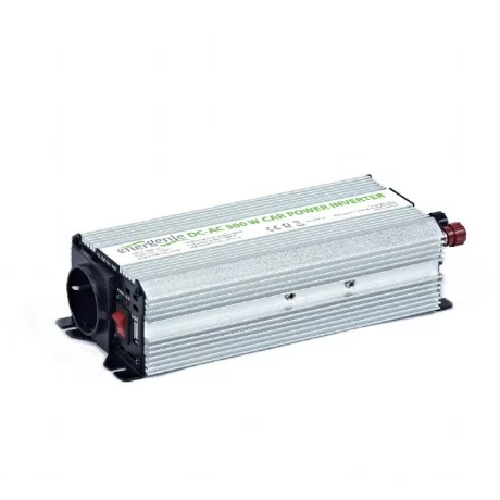 INVERTER GEMBIRD cu sinusoida simulata, Inverter auto, 500W, Schuko x 1, baterie 12V, &quot;EG-PWC-033&quot;, (include TV 3 lei)