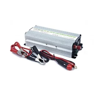 INVERTER GEMBIRD cu sinusoida simulata, Inverter auto, 500W, Schuko x 1, baterie 12V, &quot;EG-PWC-033&quot;, (include TV 3 lei)