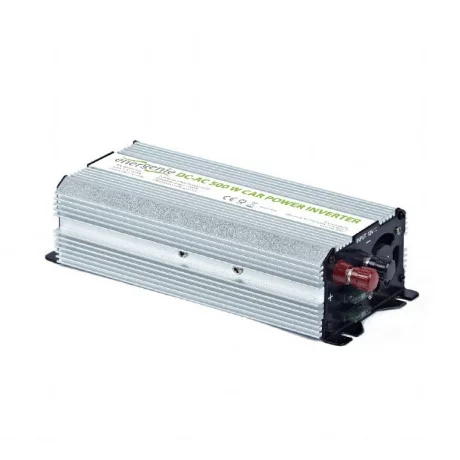 INVERTER GEMBIRD cu sinusoida simulata, Inverter auto, 500W, Schuko x 1, baterie 12V, &quot;EG-PWC-033&quot;, (include TV 3 lei)