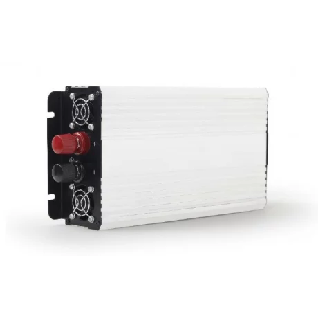 INVERTER GEMBIRD cu sinusoida simulata, Inverter auto, 800W, Schuko x 2, baterie 12V, &quot;EG-PWC-044&quot;, (include TV 3 lei)