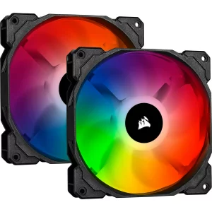 VENTILATOR CORSAIR, pt PC, 140 mm, 1150 rpm, LED RGB, pack 2 ventilatoare, &quot;CO-9050096-WW&quot;