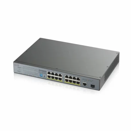 GS1300-18HP pt CCTV | 18 x 10/100/1000 Mbps Mbit/s | 2 x 10/100/1000 SFP | 16x POE| Unmanaged | PoE