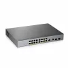 GS1350-18HP pt CCTV | 18 x 10/100/1000 Mbps Mbit/s | 2 10/100/1000 SFP|16 x POE | Smart Management | PoE | Montabil in rack DA