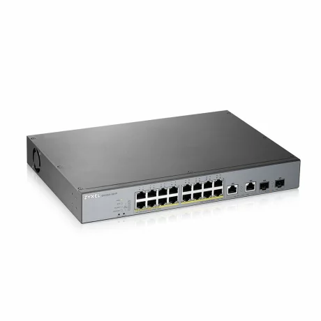 GS1350-18HP pt CCTV | 18 x 10/100/1000 Mbps Mbit/s | 2 10/100/1000 SFP|16 x POE | Smart Management | PoE | Montabil in rack DA