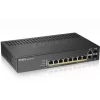 GS1920-8HP V2 | 8 x 10/100/1000 Mbps Mbit/s | 2 x Dual-personality GbE | Web Management sau Nebula Cloud | PoE | Stacking DA