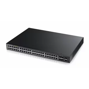 GS2210-48HP | 48 x 10/100/1000 POE Mbit/s | 4 x SFP COMBO | 2 x 10/100/1000 SFP | Full Management | PoE | Montabil in rack DA | Stacking DA