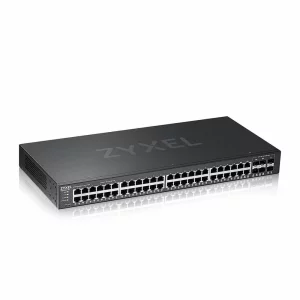 GS2220-50-EU0101F|44 x 10/100/1000 Mbit/s| 4 x SFP COMBO| 2 x Gigabit SFP| Layer 2| Full Management | Montabil in rack | Bundle licenta 1 an Nebula Cloud
