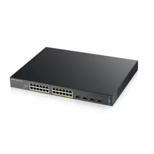XGS2210-28HP | 24 x 10/100/1000 Mbit/s | 4 x 10 Gbe SFP | Full Management |Layer 2-3 | PoE | Montabil in rack DA | Stacking DA