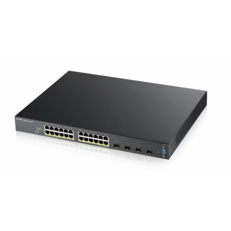 XGS2210-28HP | 24 x 10/100/1000 Mbit/s | 4 x 10 Gbe SFP | Full Management |Layer 2-3 | PoE | Montabil in rack DA | Stacking DA
