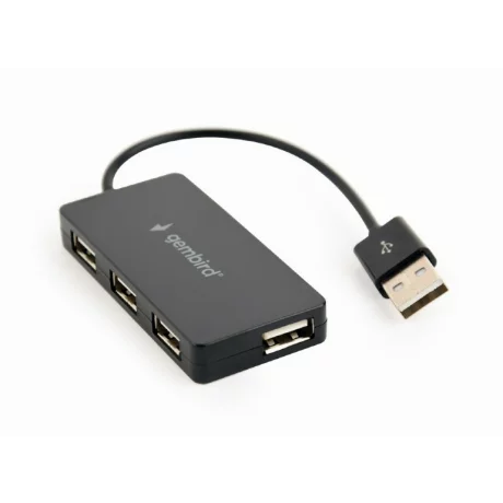 HUB extern GEMBIRD, porturi USB: USB 2.0 x 4,negru, UHB-U2P4-04