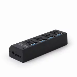 HUB extern GEMBIRD, conectare prin USB 3.0, UHB-U3P4-22