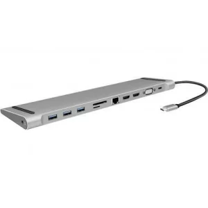 DOCKING Station LOGILINK universal, conectare PC USB 3.1, argintiu, UA0373