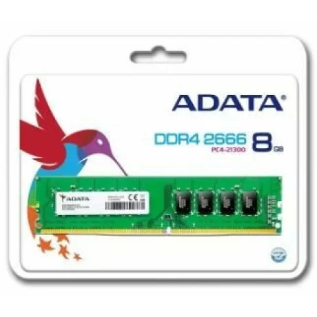 Memorii ADATA DDR4 8 GB, frecventa 2666 MHz, 1 modul, AD4U26668G19-BGN