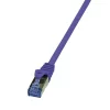 PATCH CORD S/FTP LOGILINK Cat6a, LSZH, cupru,  5 m, violet, AWG26, dublu ecranat CQ307VS