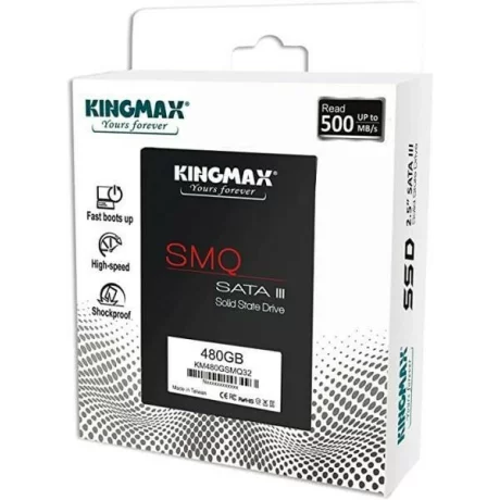 SSD KINGMAX, SMQ32, 480 GB, 2.5 inch, S-ATA 3, 3D QLC Nand, R/W: 500/480 MB/s, &quot;KM480GSMQ32&quot;