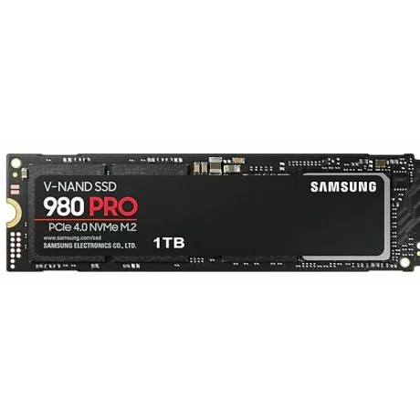 SSD SAMSUNG, Gen4 x 4, 980 PRO, 1 TB, M.2, PCIe Gen4.0 x4, V-Nand 2bit MLC, R/W: 7000/5000 MB/s, &quot;MZ-V8P1T0BW&quot;