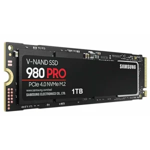 SSD SAMSUNG, Gen4 x 4, 980 PRO, 1 TB, M.2, PCIe Gen4.0 x4, V-Nand 2bit MLC, R/W: 7000/5000 MB/s, &quot;MZ-V8P1T0BW&quot;