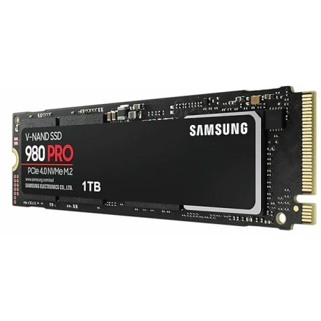 SSD SAMSUNG, Gen4 x 4, 980 PRO, 1 TB, M.2, PCIe Gen4.0 x4, V-Nand 2bit MLC, R/W: 7000/5000 MB/s, &quot;MZ-V8P1T0BW&quot;