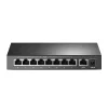 SWITCH PoE TP-LINK  9 porturi 10/100Mbps (8 PoE+), carcasa metalica TL-SF1009P