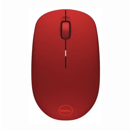 MOUSE DELL, &quot;WM126&quot;, notebook, PC, wireless, 2.4 GHz, optic, 1000 dpi, butoane/scroll 3/1, rosu, &quot;570-AAQE&quot; (include TV 0.15 lei)