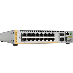 16x 1G/10G-T, 2x QSFP+, L3 10G Intelligent Switch, 10G/40G Stacking, EU Power Cord &quot;AT-x550-18XTQ-50&quot;