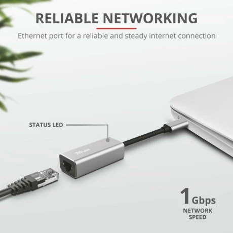 Trust Dalyx USB-C to Ethernet Adapter &quot;TR-23771&quot;