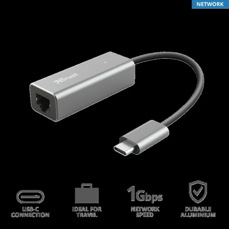 Trust Dalyx USB-C to Ethernet Adapter &quot;TR-23771&quot;