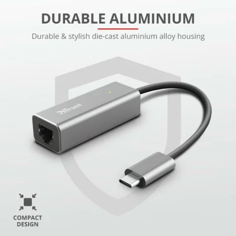 Trust Dalyx USB-C to Ethernet Adapter &quot;TR-23771&quot;