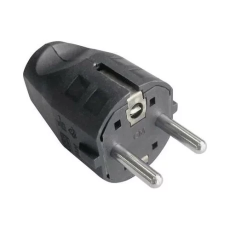 Stecker Schuko Bachmann 910.100, Demontabil, Pentru cordoane de la 3x0.75mm pana la 3x1.5mm, Negru &quot;910.100&quot;