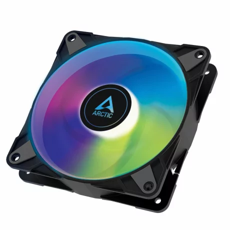 VENTILATOR ARCTIC PC 120x120x25 mm, &quot;P12 PWM PST A-RGB 0dB&quot;, w/ PWM &amp;amp; cablu PST, low noise FD bearing, high static pressure, black &quot;ACFAN00231A&quot;