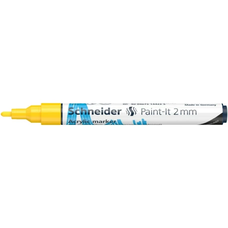 Marker cu vopsea acrilică Paint-It 310 2 mm Schneider Galben