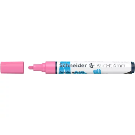 Marker cu vopsea acrilica Schneider Paint-It 320 4 mm Roz Pastel