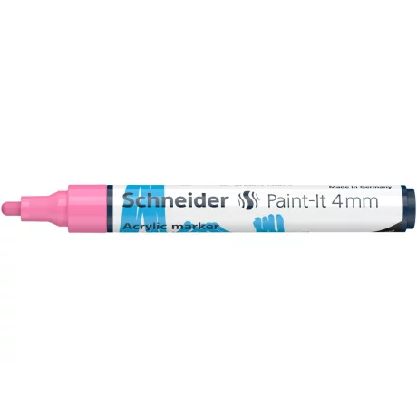 Marker cu vopsea acrilica Schneider Paint-It 320 4 mm Roz Pastel
