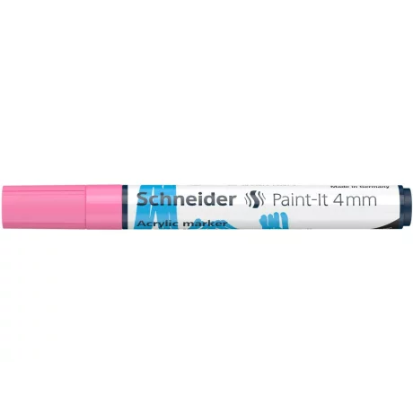 Marker cu vopsea acrilica Schneider Paint-It 320 4 mm Roz Pastel