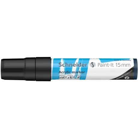 Marker cu vopsea acrilica Paint-It 330 15 mm Schneider Negru