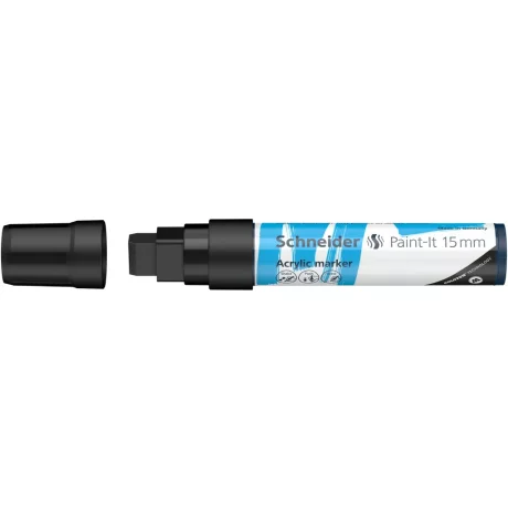 Marker cu vopsea acrilica Paint-It 330 15 mm Schneider Negru