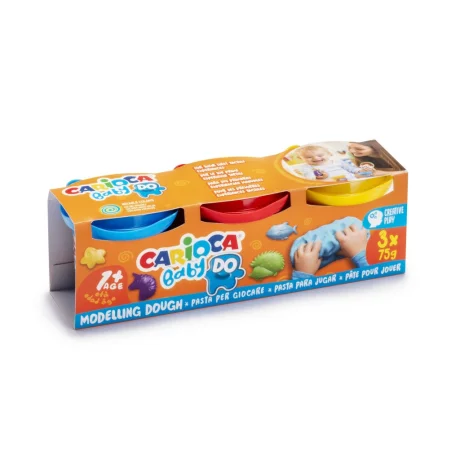 Plastilină Baby Dough Carioca 3x75 g/cutie