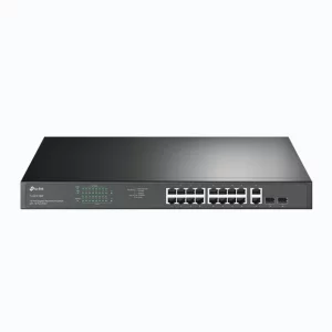 SWITCH TP-LINK  16 porturi Gigabit  POE+ 250W total power, 2 combo gigabit SFP, 2 gigabit non-PoE RJ45, carcasa metal &quot;TL-SG1218MP&quot; (include timbru verde 1.5 lei)