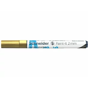 Marker cu vopsea acrilică Paint-It 310 2 mm Schneider Auriu