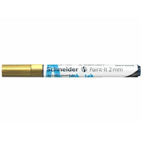 Marker cu vopsea acrilică Paint-It 310 2 mm Schneider Auriu