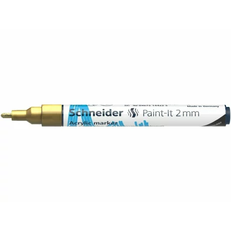 Marker cu vopsea acrilică Paint-It 310 2 mm Schneider Auriu