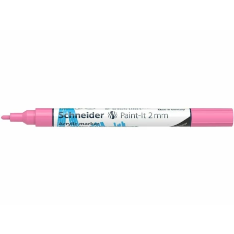 Marker cu vopsea acrilica Schneider Paint-It 310 2 mm Roz Pastel