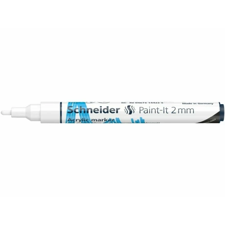 Marker cu vopsea acrilică Paint-It 310 2 mm Schneider Alb
