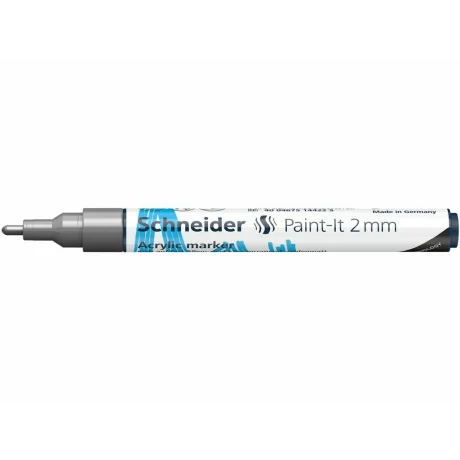 Marker cu vopsea acrilică Paint-It 310 2 mm Schneider Argintiu