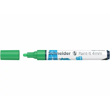 Marker cu vopsea acrilică Paint-It 320 4 mm Schneider Verde