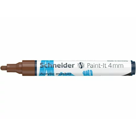 Marker cu vopsea acrilică Paint-It 320 4 mm Schneider Maro