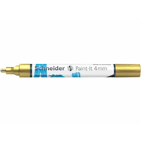 Marker cu vopsea acrilică Paint-It 320 4 mm Schneider Auriu