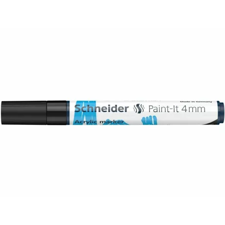 Marker cu vopsea acrilică Paint-It 320 4 mm Schneider Negru